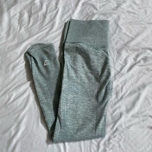 VITAL RISE SEAMLESS LEGGING - TEAL MARL - SZ SMALL